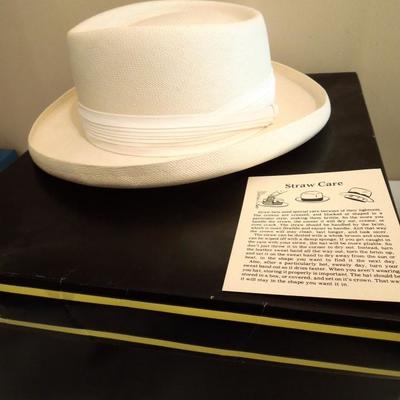 Lot of 7 Mens Hats and Box