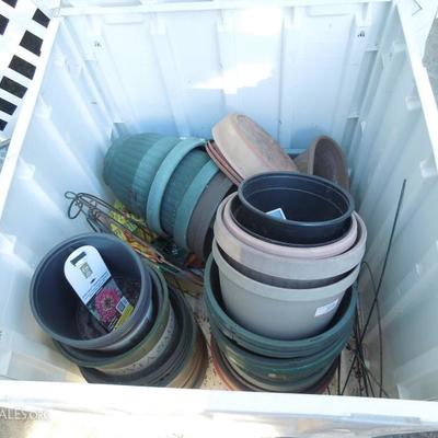 Plastic Gardening Storage Bin 30x30x30