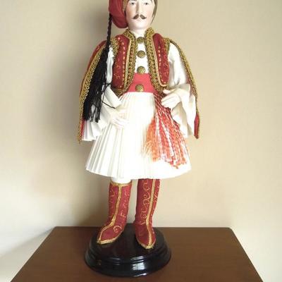 Pair of 14" Peloponnese Dolls by Evelt Co. 