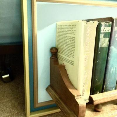 Custom Made Book Shelf with Vintage Hardbacks