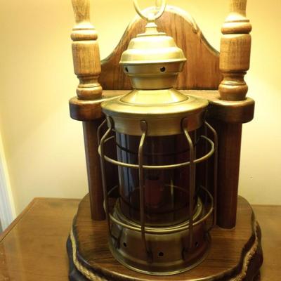 Vintage Nautical Ship Lantern Table Lamp
