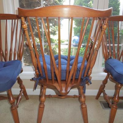 6 Ethan Allen Nantucket Windsor Dining Chairs