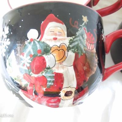 Christmas Mugs and Cookie Plate