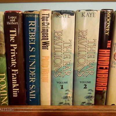 Custom Made Book Shelf with Vintage Hardbacks