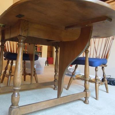 Vintage Ethan Allen Maple 56" Gate Leg Dining Table