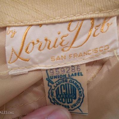 Lovely Tailored Vintage Raw Silk Dupioni Formal Dress 