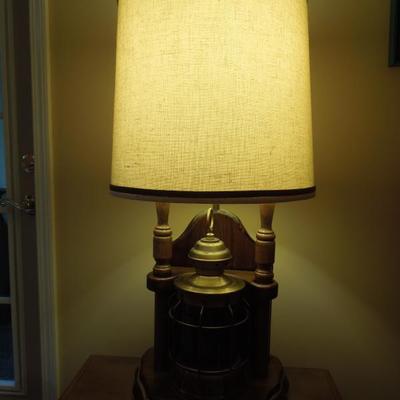 Vintage Nautical Ship Lantern Table Lamp