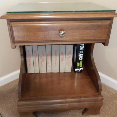 Maple Side Table with Drawer