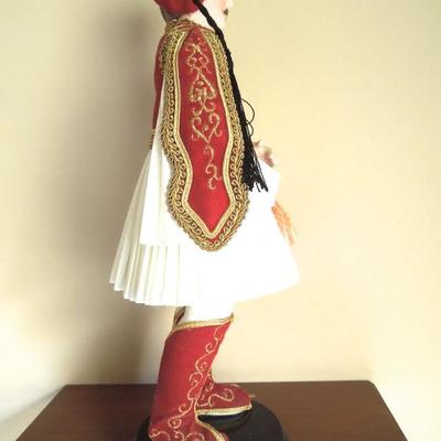 Pair of 14" Peloponnese Dolls by Evelt Co. 