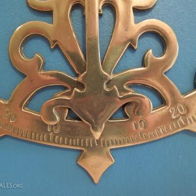 Custom Framed Brass Inclinometer