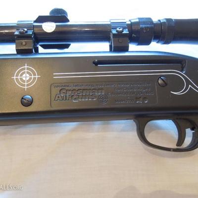 Crossman Air BB Gun with Tasco Scope and Supplies