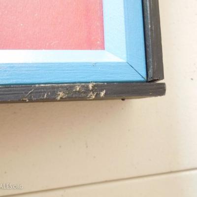 Pair of Large Custom Framed Historical Document