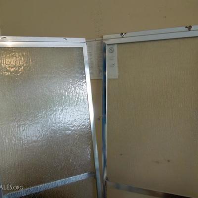 Pair of Track Sliding Shower Door Panels