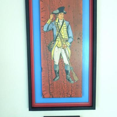 1776 Framed 3D Soldier Picture