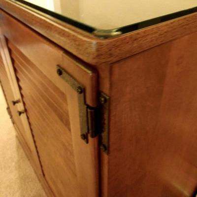1 of 2 Ethan Allen "Old Tavern" Maple Cabinet