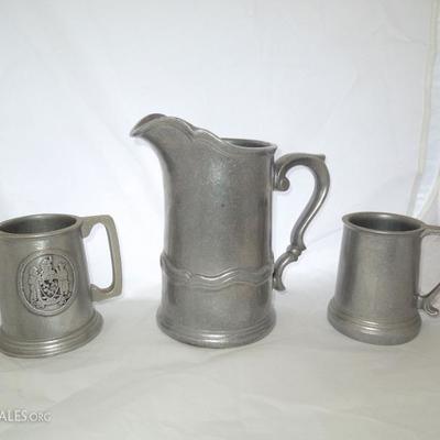 Lot of 3 Pewter Pieces