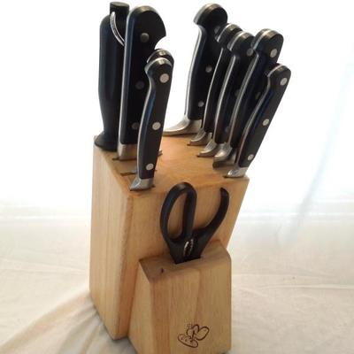 18-Piece Black Stainless Steel Professional Cutlery Kitchen Knife Set, 1 -  Harris Teeter