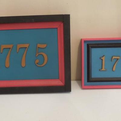 2 Custom Framed History Dates