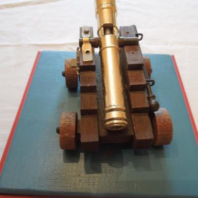 Pair of Decorative Miniature  Canons and Uniform Book 