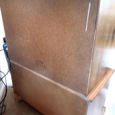 Chestnut Early American Highboy 5 Drawer Dresser 