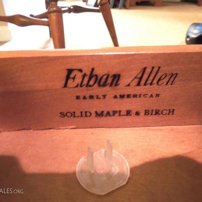 Ethan Allen Maple Side Table with Drawer