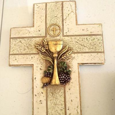 Lot of Three Christian Wall Decorations