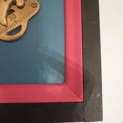 Custom Framed Brass Inclinometer