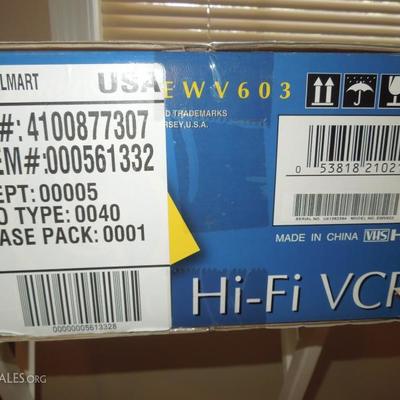 unopened Emerson 4 Head VCR Model EWV603