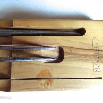 Craftsman Carving Set and Wood Rack