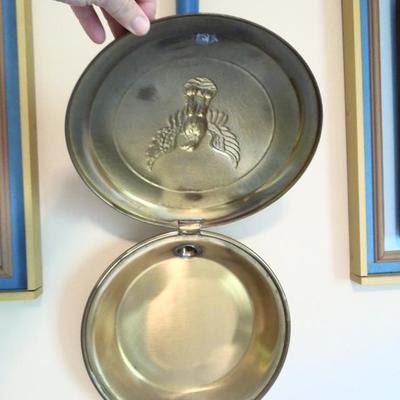 Long Wood Handle Brass Hearth Plate 