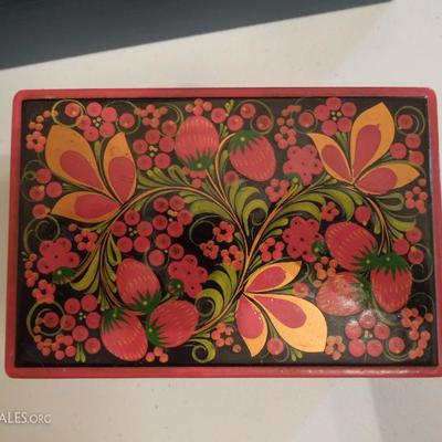 2 Decorative Wooden Boxes