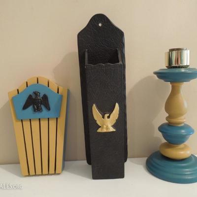Lot of Custom Painted Early American Household Items