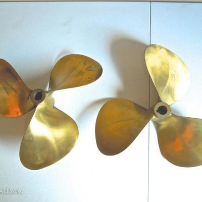 Authentic Set of Brass 18" Propeller Blades