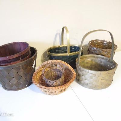 Mixed Lot of 9 Planter Baskets