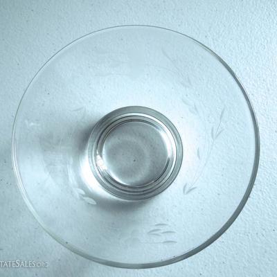 Lot of Small Cut and Etched Glass Dishes