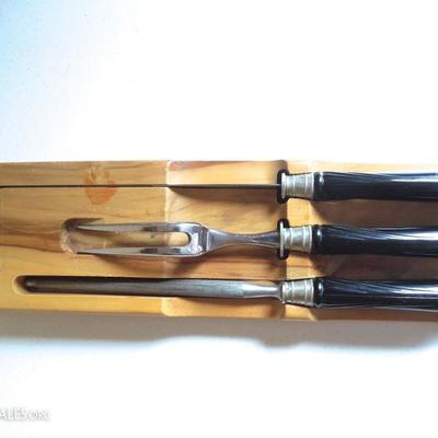 Craftsman Carving Set and Wood Rack