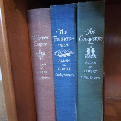 Collection of 24 Vintage Hardback Classics and Brass Bookends