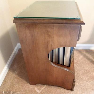 Maple Side Table with Drawer