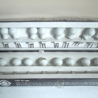 Boxed Lot of Porcelain Corn Holders