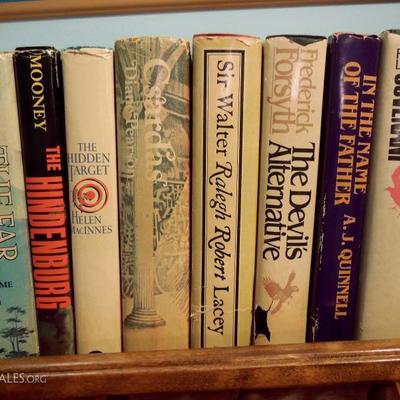 Custom Made Book Shelf with Vintage Hardbacks