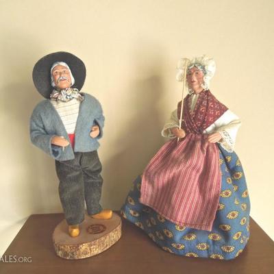 8 inch French Peasant Dolls