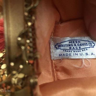 Whiting and Davis vintage purse