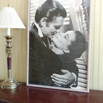 â—Photo of Clark Gable and Vivian Leigh in Gone With the Wind