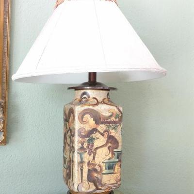 ●Pair of Monkey table lamps