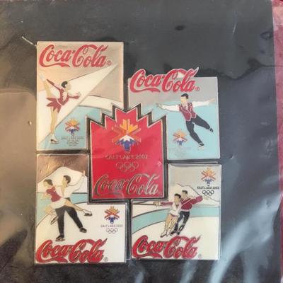 2002 Olympic Pin Set Coca-Cola Ice Skating