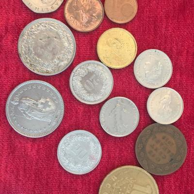 Lot of Foreign Coins Money 