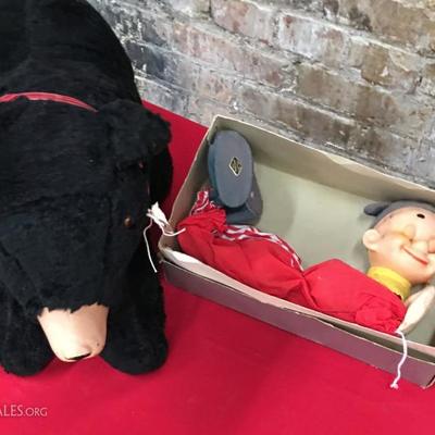 Vintage Toys, Stuffed Bear, Resting Elf