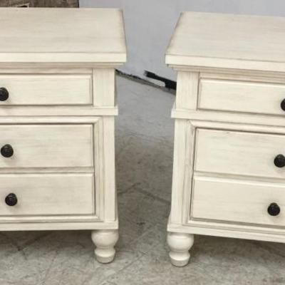 Pair of Night Stands, white country style...