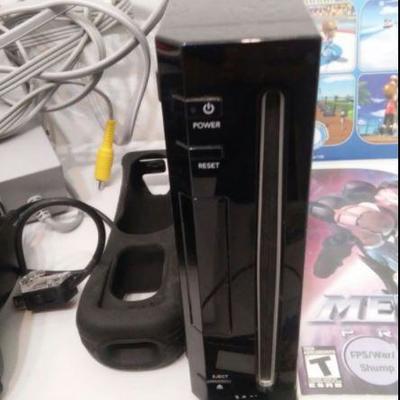 Wii black edition includes games controllers 3075 