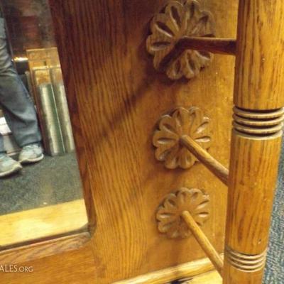 Antique 1900s Backbar wood